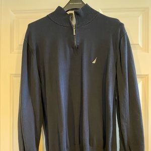 Men’s knit Half-zip pull over